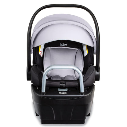 Britax Willow SC Infant Car Seat, Rear Facing Car Seat with Alpine Base, ClickTight Technology, RightSize System, Pindot Stone