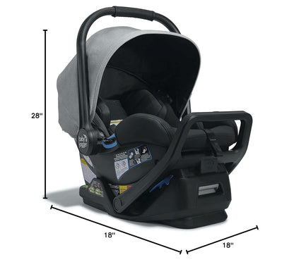 Baby Jogger® City GO 2 Infant Car Seat, Lunar Black – Lightweight Rear-Facing Infant Car Seat, Travel System Compatible, Taxi-Safe
