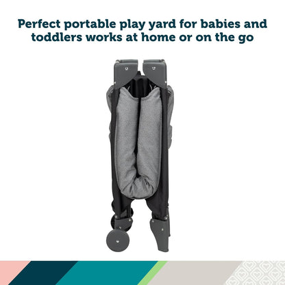 Safety 1st Basic 2-in-1 Play Yard with Bassinet, Gray