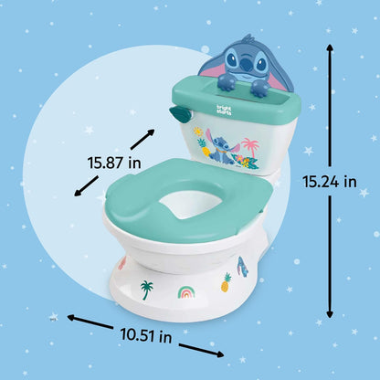 Bright Starts Disney Junior Minnie Mouse My Size Potty Training Toilet, Toddler Potty Chair with Flushing & Cheering Sounds, Removable Seat with Splash Guard & Handles, Ages 18+ Months, Up to 50 lbs