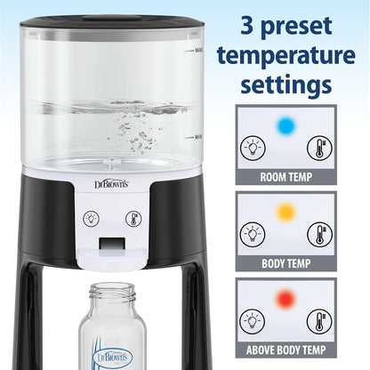 Dr. Brown's Insta-Prep Warm Water Dispenser with Baby Formula Mixing Pitcher, 36oz Black