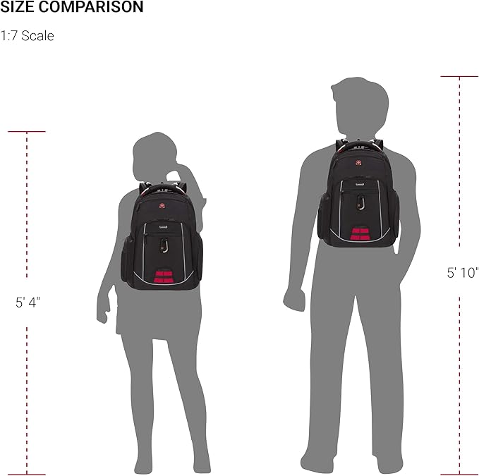 SwissGear Diaper Bag Backpack, Multifunction Travel Backpack, Maternity Baby Changing Bags, Men’s and Women’s - Black