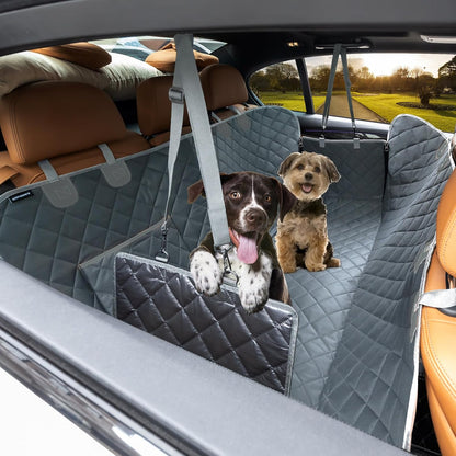 URPOWER Dog Car Seat Cover for Pets 100% Waterproof Seat Cover Hammock 600D Heavy Duty Scratch Proof Nonslip Durable Soft Back Seat Covers for Cars and SUVs