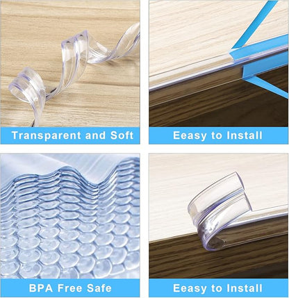 Corner Protector Baby Proofing,32.8(10M) Clear Corner Protectors,Furniture Corner Guard & Edge Safety Bumpers, Soft Edge Protector with Upgraded Pre-Taped Strong Adhesive for Furniture&Sharp Corners