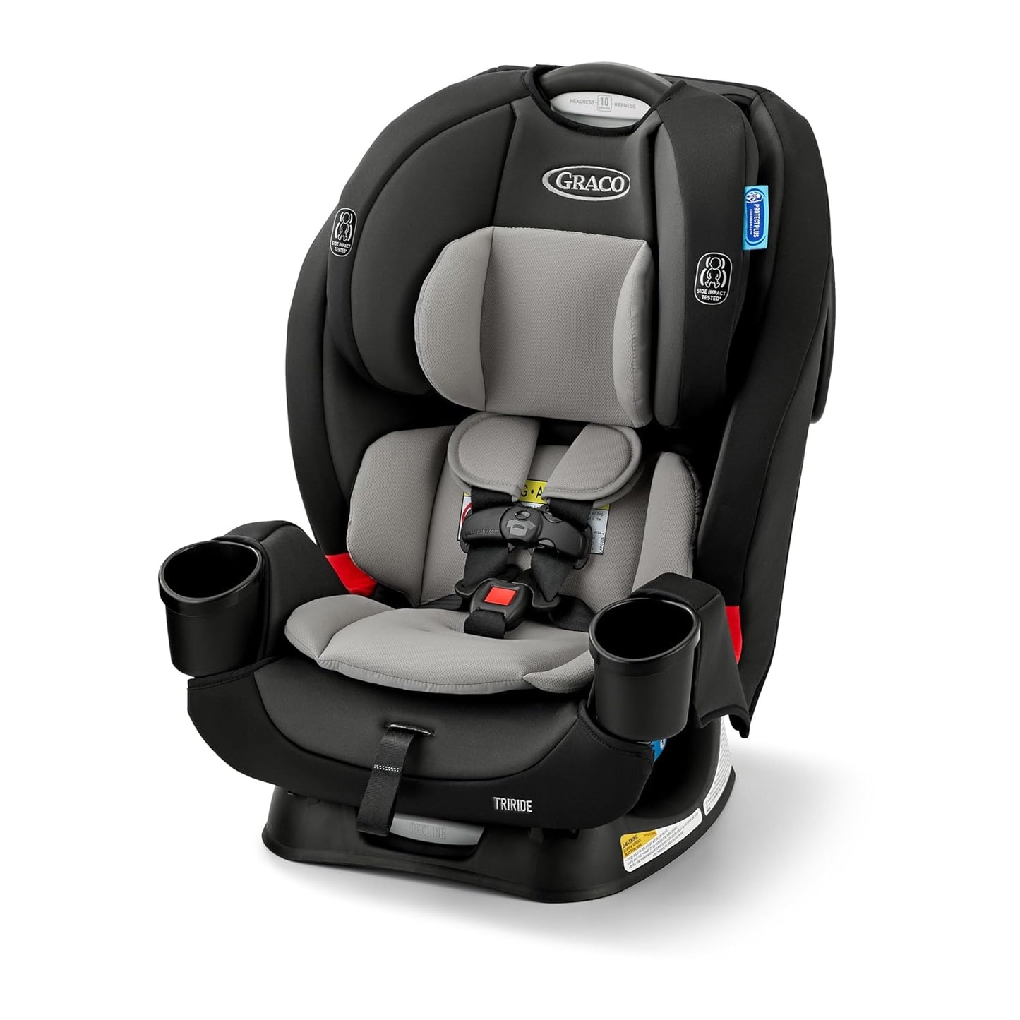 Graco® TriRide 3-in-1 Reclining Car Seat, Clybourne - Rear & Forward Facing Car Seat, Highback Booster, Adjustable Headrest