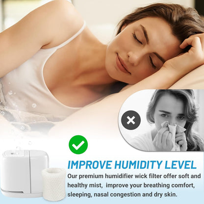 Lemige Premium Humidifier Filter Replacement 2.0 for Canopy Bedside Humidifier and Nursery Humidifiers, Made with Wood Pulp and Paper Wick Filter, Humidifier Wicking Filter Replace Every 6 Weeks