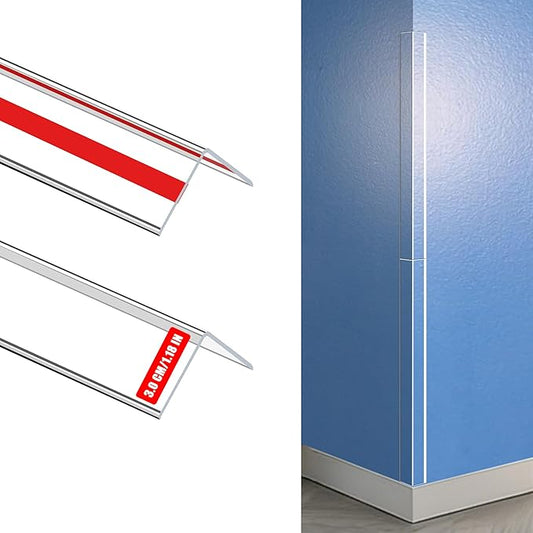 Clear Corner Protectors – Self-Adhesive Baby Proofing Safety Bumpers for Walls, Furniture, Cabinets & Desks – Freely Spliced to Meet Your Needs(2PCS, 3x40.6cm/1.18x16in)