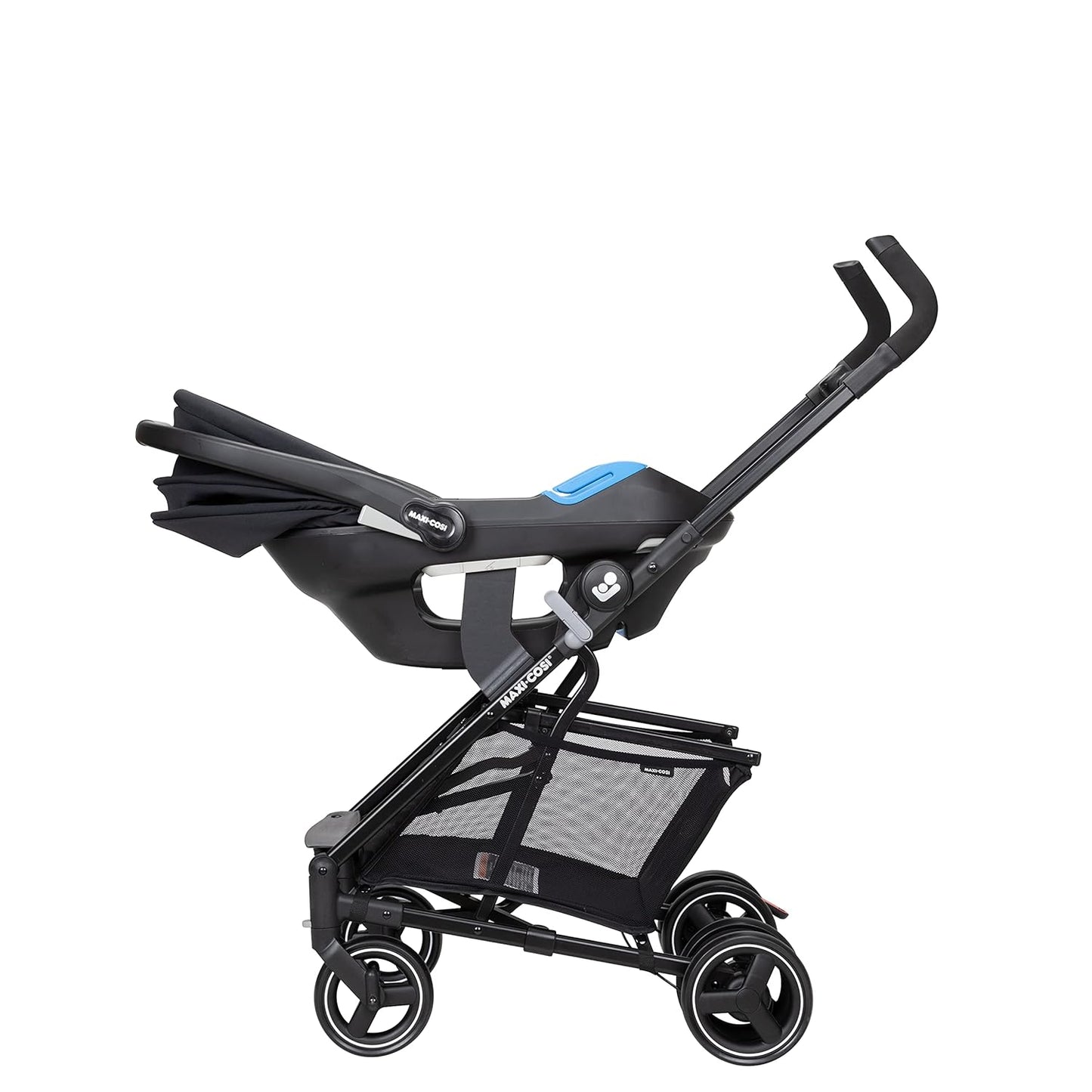 Maxi-Cosi Maxi-Taxi Xt Baby Stroller, Car Seat Caddy, Ultra Compact, Travel System with Ample Storage, Black,