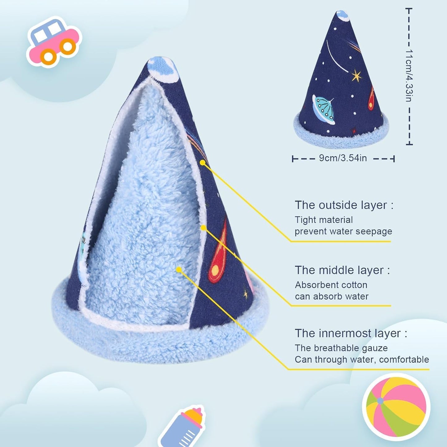Pee Covers Baby Boy, Reusable Pee Cap Diaper Changing Accessory for Baby Boys