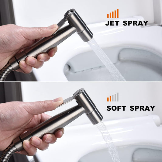 Bidet Sprayer for Toilet & Cloth Diaper Cleaning: Handheld, Adjustable &