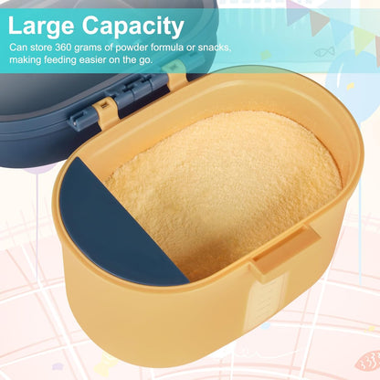 Accmor Baby Formula Dispense On The Go, Portable Milk Powder Formula Dispenser with Scoop,Formula Containers for Travel Hold 8.5oz/240g Formula,Green