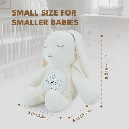 Baby Sleep Soother Bedtime Bear with Night Light Star Projector, Soft Cotton Stuffed Animal Toys for Boys Girls, Lullaby Music, White Noise for Newborn Shower Gifts