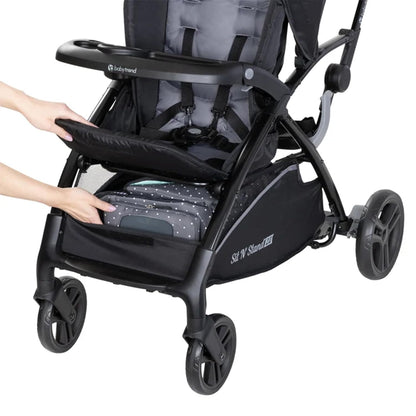 Baby Trend Sit N' Stand® Double 2.0 Stroller, Dash Black