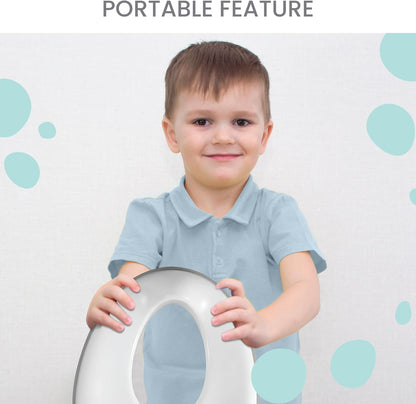 Lulyboo Toddler Potty Seat for Boys & Girls | Non-Slip, Splash Guard, Universal Fit, Includes Storage Hook & Potty Training Chart - Comfortable, Hygienic, Easy to Clean Potty Training Seat