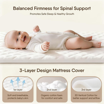 Bassinet Bedside Sleeper - All-Mesh Design, Portable Bedside Bassinet for Baby with Washable Mattress, 5 Adjustable Heights（Beige）
