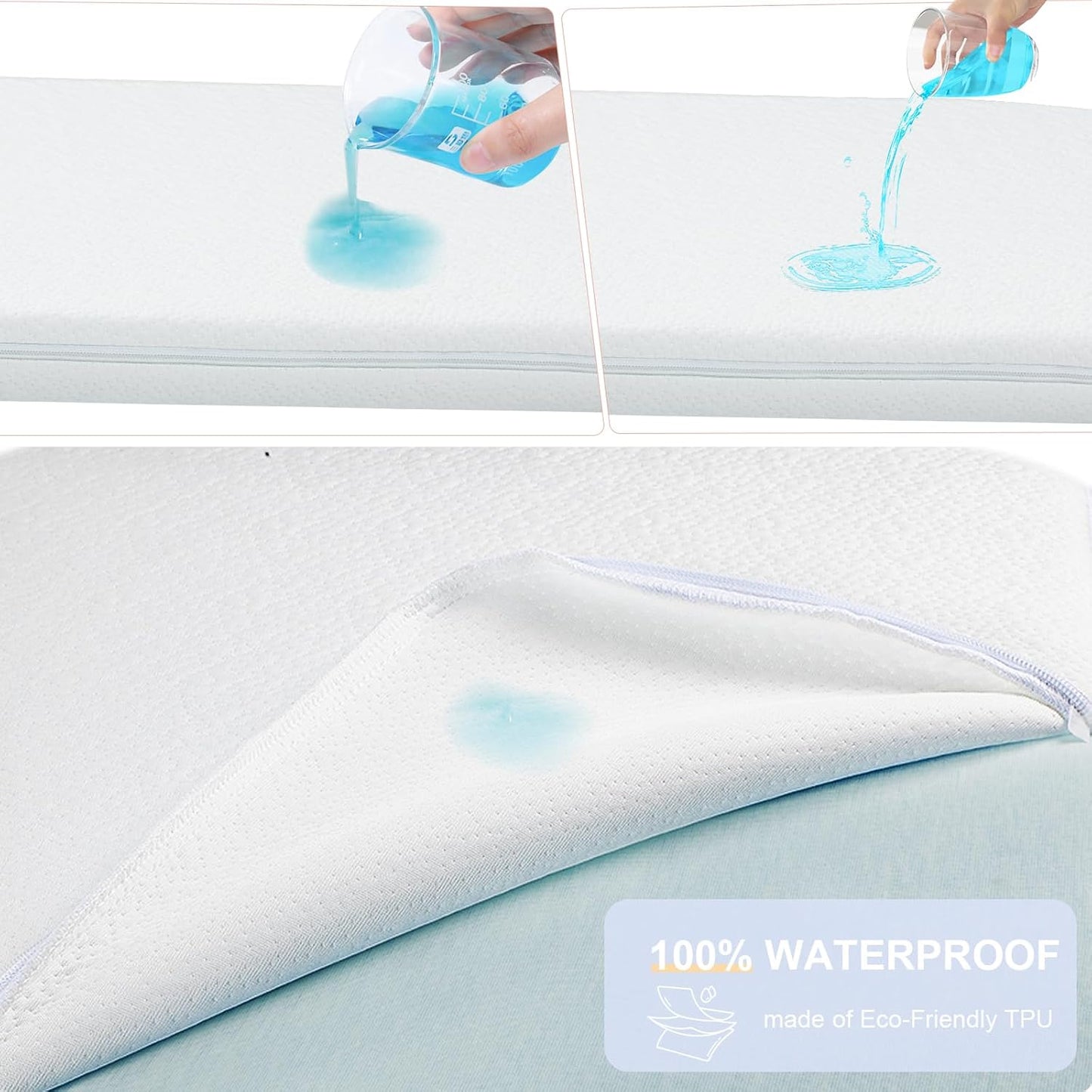 NeoBorn Baby Bassinet Mattress Pad, 30" x 18" Dual Sided Comfort Gel Memory Foam Mattress with Removable Soft Tencel Cover Fit for Halo Bassinest Swivel/Flex/Glide/Premiere/Luxe Series Sleeper