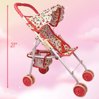 My First Doll Stroller Denim for Baby Doll