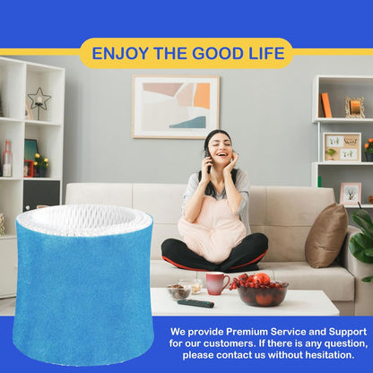 Humidifier Wicking Filter Replacement 2.0 Compatible with Canopy Bedside and Nursery Humidifier 2.0, Wood Pulp & Paper Filter, 5 Pack (Blue)