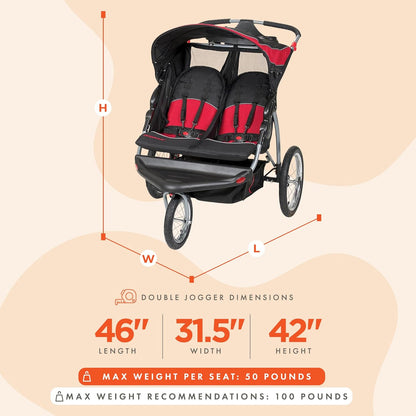 Baby Trend Expedition Double Jogger, Elixer