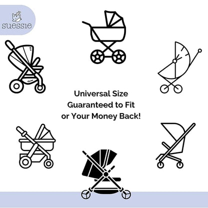 Suessie Stroller Liner - Universal and Reversible Seat Insert, Sand Stripe