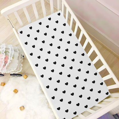 Fall Cute Mushroom Leaves Fitted Crib Sheets Stretchy Portable Playard Sheets for Baby Toddler, Breathable Soft Mini Crib Mattress 52 x 28 in for Boys and Girls