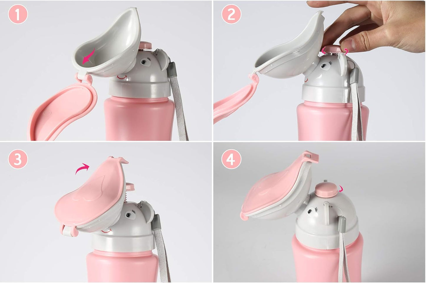 ONEDONE Portable Baby Child Potty Urinal Emergency Toilet for Camping Car Travel and Kid Potty Pee Training (boy)