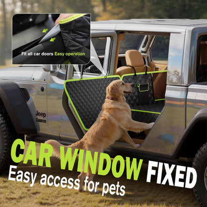2-in-1 Dog Car Seat Cover for Back Seat, Transform to Passenger Mode - Dog Car Seat, Waterproof, Scratch-resistant, Support to 330lbs, for Outdoor Activities, Travel, to the Vet, for Cars/SUV/Truck