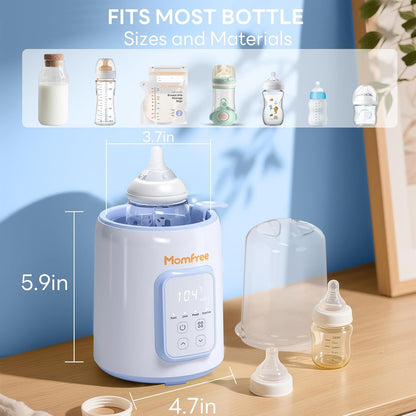 Bottle Warmer, 8-in-1 Fast Baby Bottle Warmer for Breastmilk and Formula,Milk Warmer with Accurate Temperature Control and Automatic Shut-Off,Multifunctional Bottle Warmers for All Bottles (Purple)