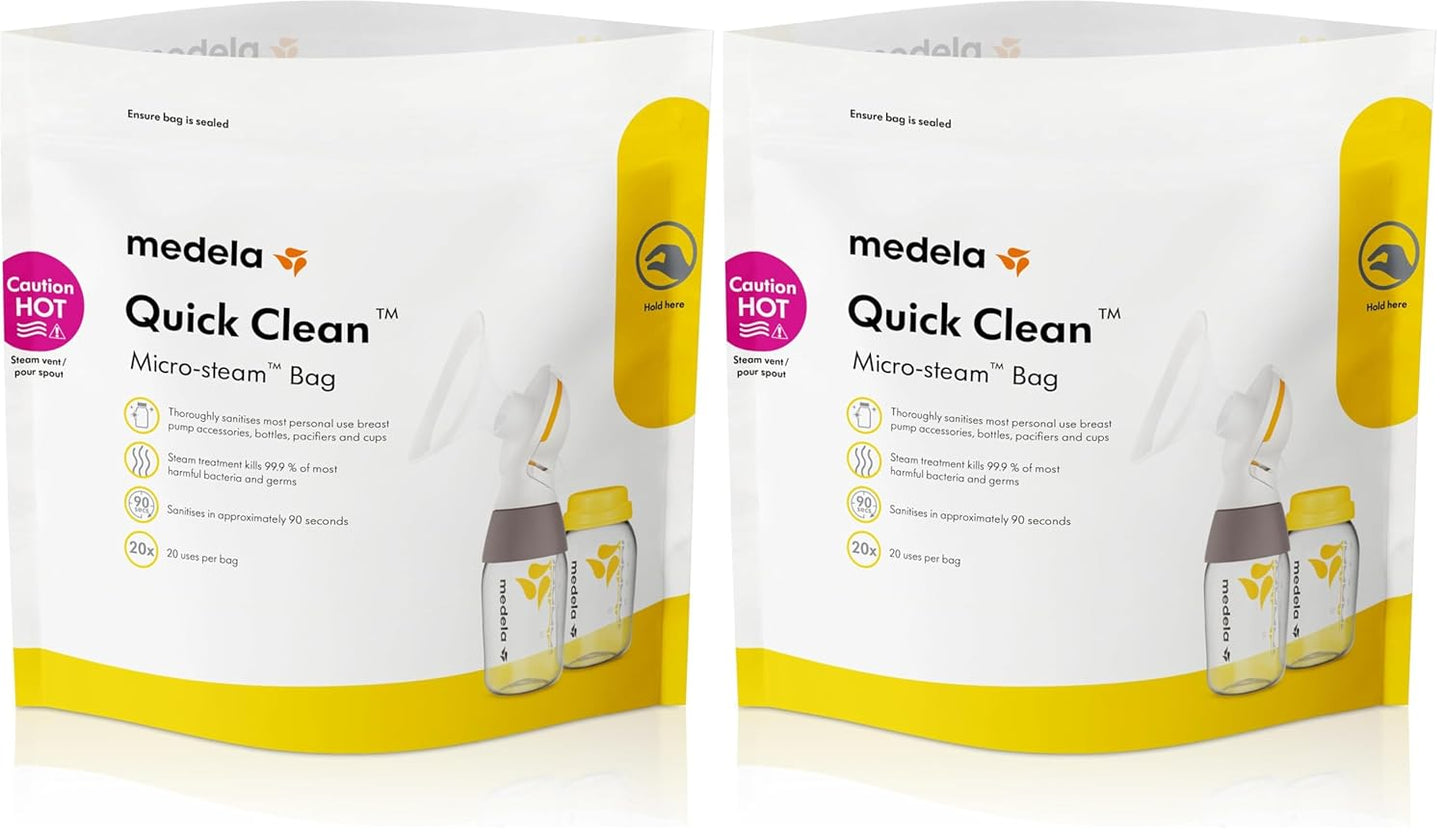 Medela Quick Clean Breast Pump and Accessory Sanitizer Spray Safe No Rinse Breastpump Sterilizer Eliminates 99.9 of Common Bacteria and Germs 8 Fluid Ounces, Clear