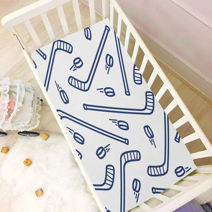 Fitted Crib Sheets Pink Checkered and Bows Stretchy Portable Playard Sheets for Baby Toddler, Breathable Soft Mini Crib Mattress 39 x 27 in for Boys and Girls