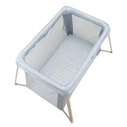 Maxi-Cosi Calao Travel Playard, Infant Bassinet, Toddler Playpen, Portable, Lightweight, Foldable, Easy Setup, with Carry Bag, Breathable Mesh, Classic Slate