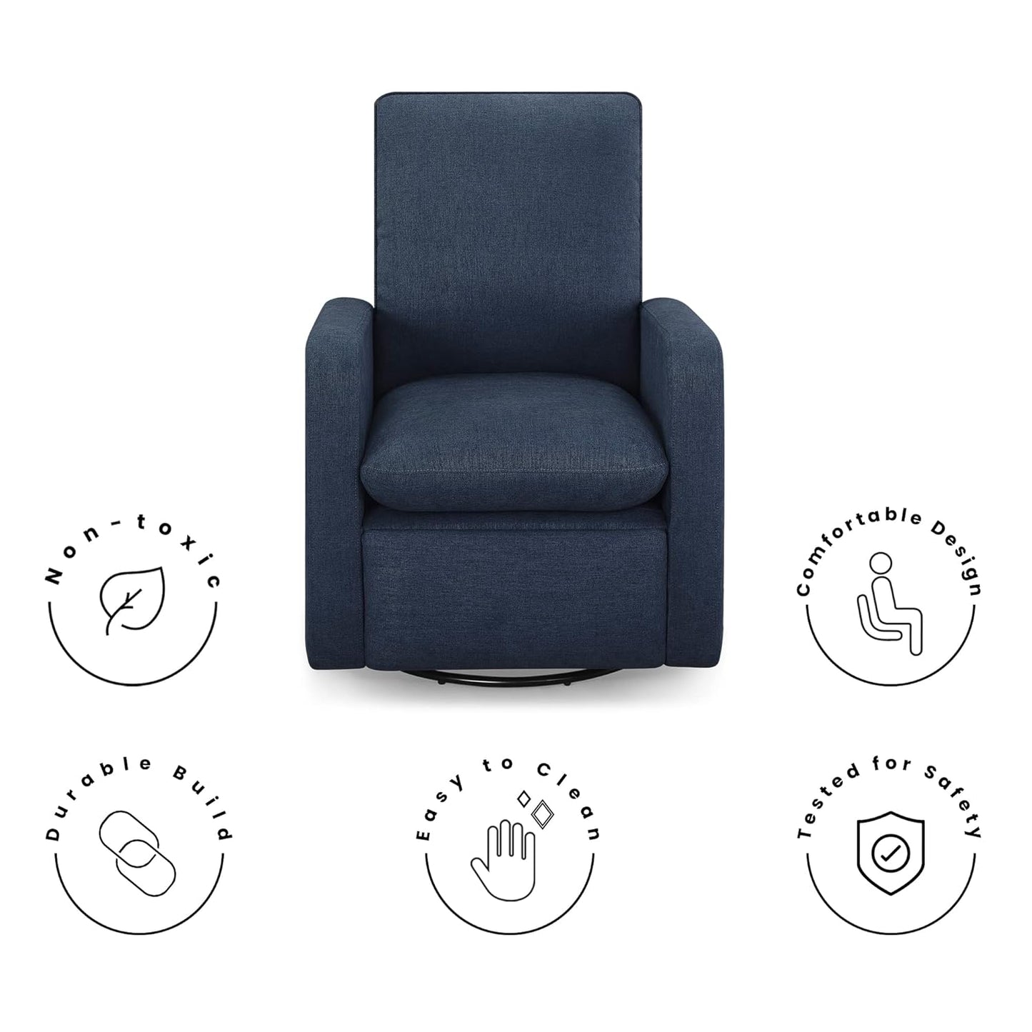 GAP babyGap Cloud Recliner with LiveSmart Evolve - Sustainable Performance Fabric, Grey