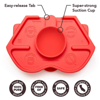 Nummy BOWL - Pure Silicone Bowl with Hidden Suction Cup for Babies and Toddlers | BPA and Phthalate Free | Microwave and Dishwasher Safe | Great Baby Gift (Blue, Puppy Pal Collection)