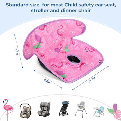 COOLBEBE Infant Car Seat Protector for Potty Training, 2 Pack Dry Waterproof Car Seat Liner Toilet Training for Baby Infant Toddler, Piddle Pads Cover Car Seat Pad for Strollers & Carseat (Grey,2PC)