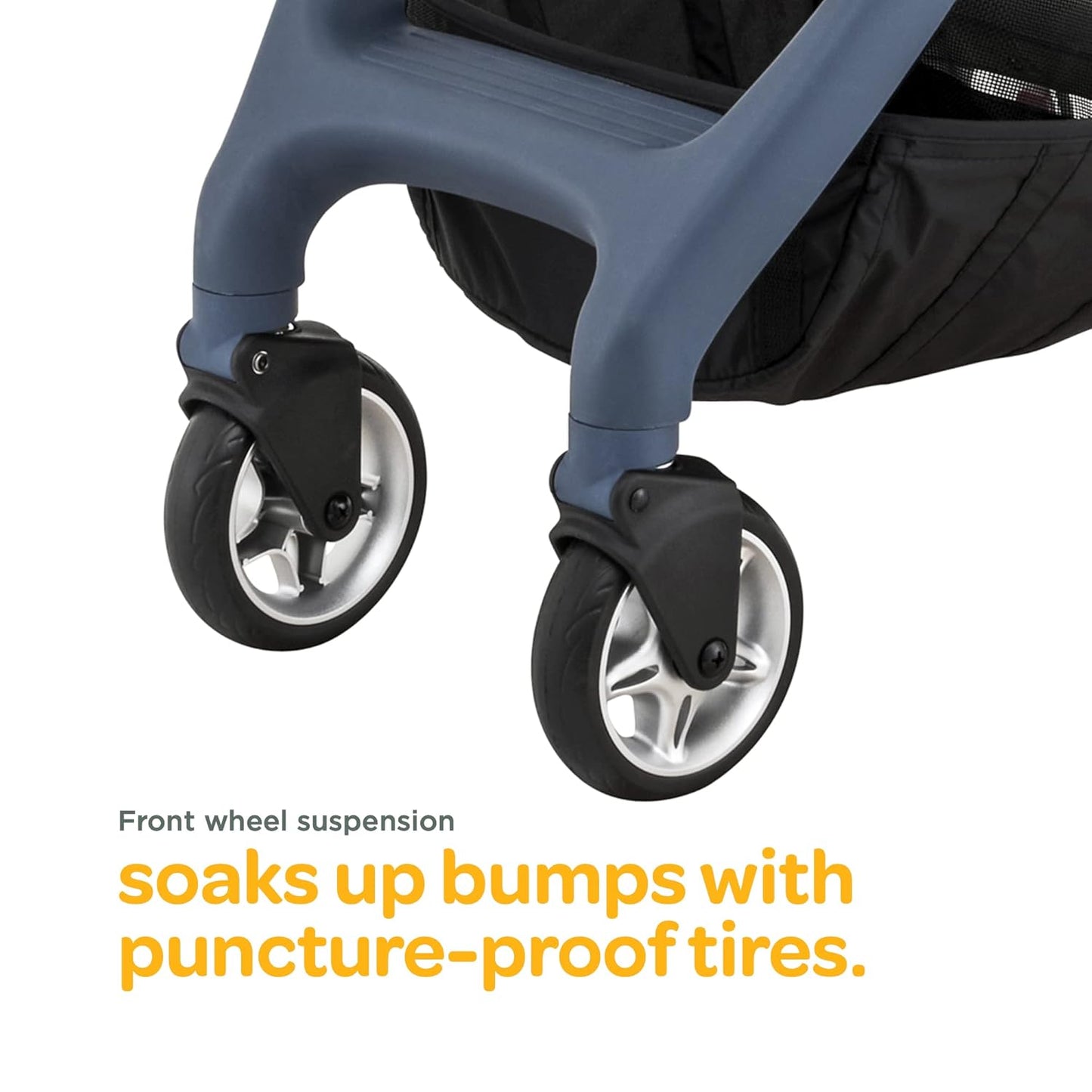 Larktale Chit Chat | Lightweight Compact Stroller for Babies & Toddlers 6 Months & Up | Best Travel Stroller | One-Handed Steering & Easy Fold, Longreef Navy