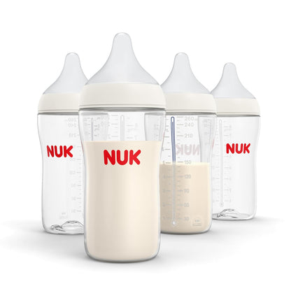 NUK Perfect Match 2-in-1 Natural and Anti-Colic Bottle with Slow Flow, Wide, Adaptable Nipple, 5oz., 2 Pack