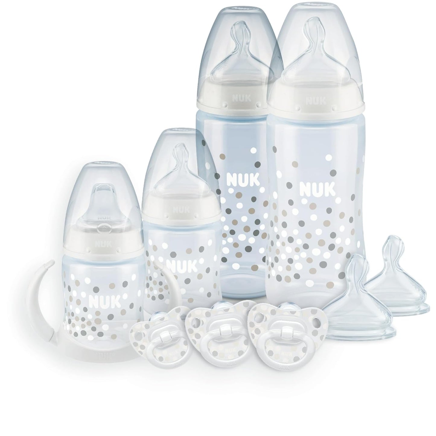 NUK Simply Natural Baby Bottles with SafeTemp Gift Set - Includes 4 Bottles