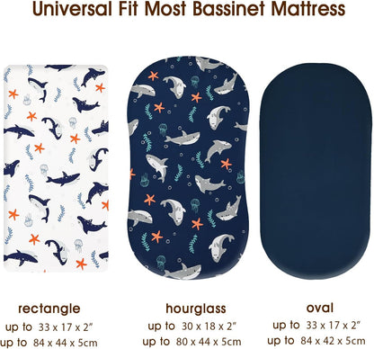 PHF 3 Pack Soft Mini Crib Sheets, Floral & Animal Pack N Play Sheets for Baby Boys Girls, No Slip Universal Fit for Pack N Play, Playard, Portable and Mini Crib Mattresses,Floral & Animal