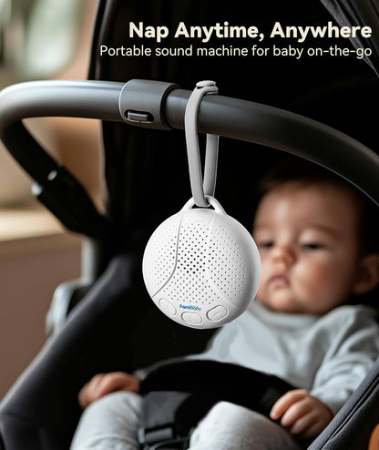 Sound Machine for Babies and Kids - Baby Sleep Soother | Portable White Noise Machine with Night Light for Nursery | 16 Soothing Sounds | Shush | Travel | Registry Gift | Baby Shower
