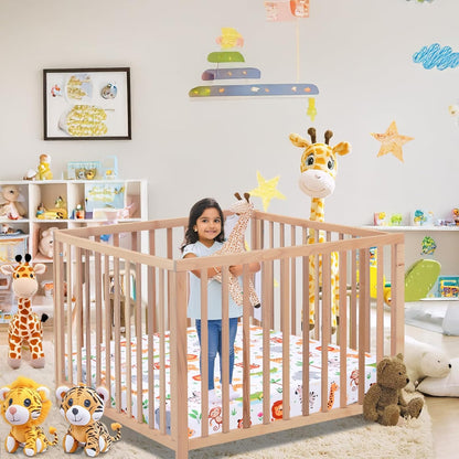 Cloele Square Playard Fitted Sheet 36x36, Ultra Soft Polyester Playpen Sheet for Baby & Pet, Dogs Pattern Pack and Play Crib Sheets, Portable Playard Mattress Cover