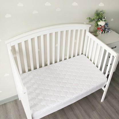 Pack and Play Sheets Mattress Pad Protector Fitted Waterproof Playard Mattress Cover, Compatible with Graco Pack n Play & Dream On Me & Pamo Babe, Playpen/Playard Sheet Quilted, Gray, 39" x 27"