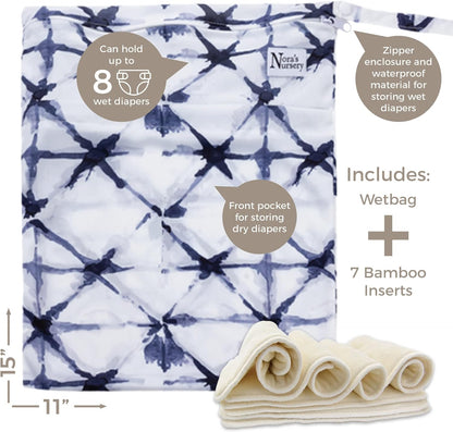 Nora's Nursery Cloth Diapers + Nora's Nursery Pail Liner for Cloth Diapers