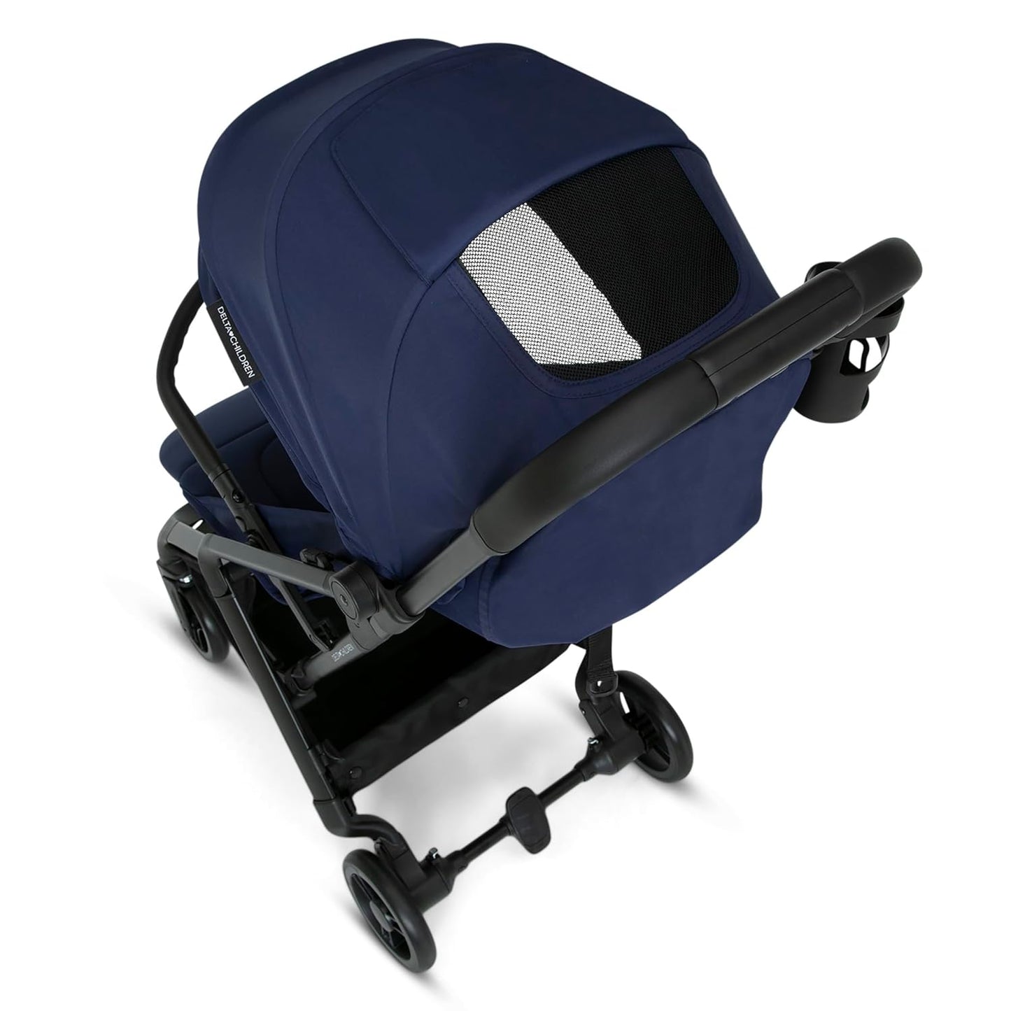 Delta Children Icon Ultra Compact Travel Stroller - Greenguard Gold Certified, Black