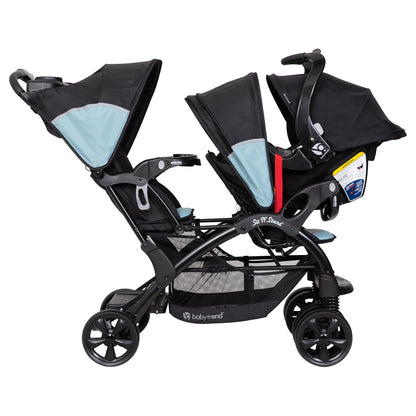 Baby Trend Sit N' Stand® Double 2.0 Stroller, Dash Black