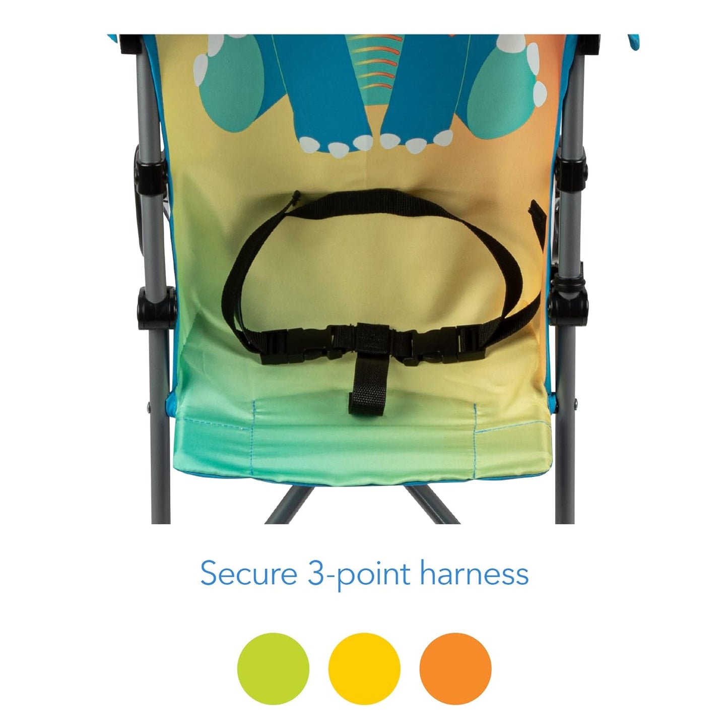 Cosco Character Umbrella Stroller, Easy to Store Anywhere with its Compact Umbrella fold, Pink Flamingo