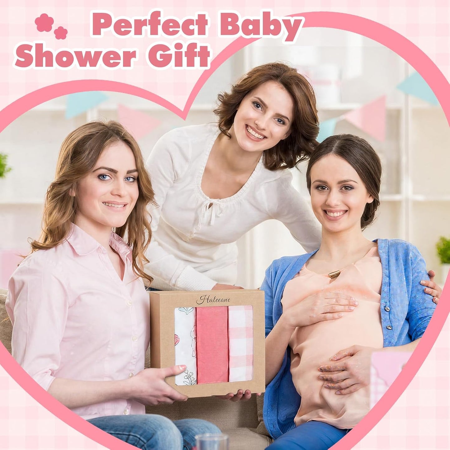 3 Pack Cotton Bassinet Sheets - 35"x19" for Newton, Ezebaby, Evolur Stellar, AMKE 3 in 1 Bedside Sleeper, Ultra Soft & Skin Friendly Bassinet Fitted Sheets, Pink Flower