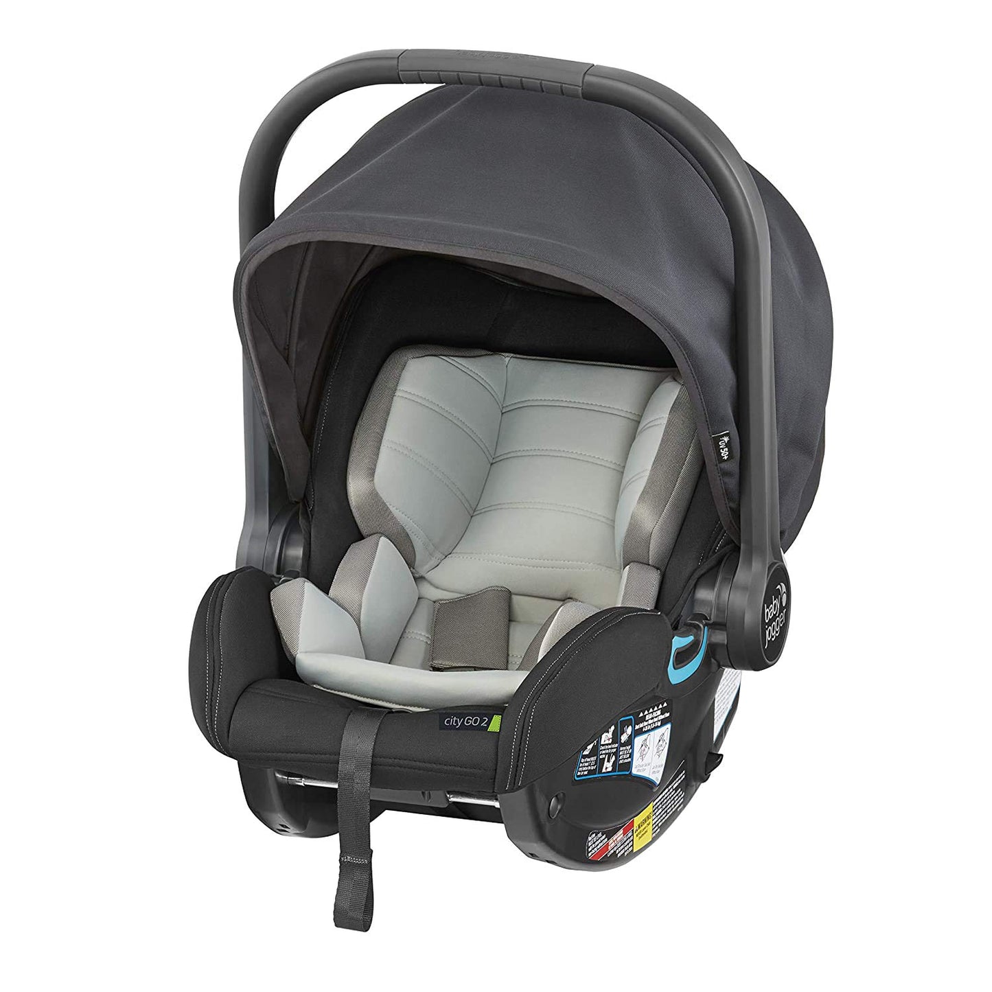 Baby Jogger® City GO 2 Infant Car Seat, Lunar Black – Lightweight Rear-Facing Infant Car Seat, Travel System Compatible, Taxi-Safe