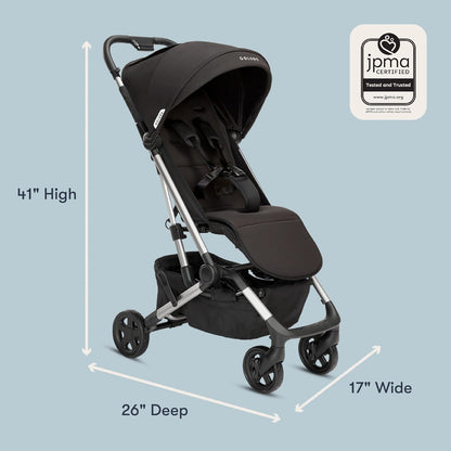 Colugo Compact Stroller - One Hand Fold Lightweight, Travel, Toddler, Airplane, Foldable Stroller with Rain Cover, Backpack and Cup Holder (Olive)