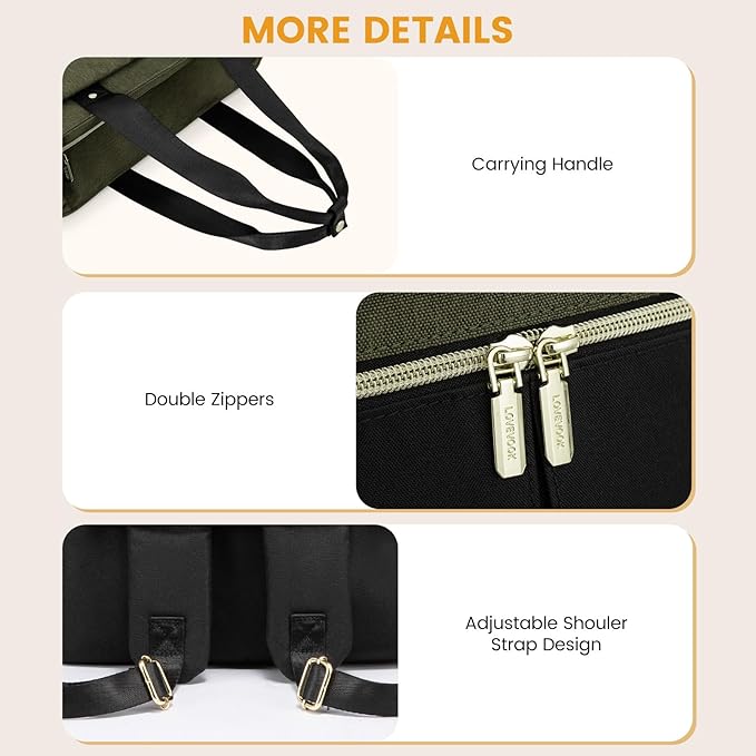 LOVEVOOK Diaper Bag Backpack,Diaper Tote Bag with Insulated Pockets,Baby Bag for Girl Boy with Changing Pad,Large Baby Diaper Bag with Pacifier Case,Anti-Theft Travel Backpack for Women