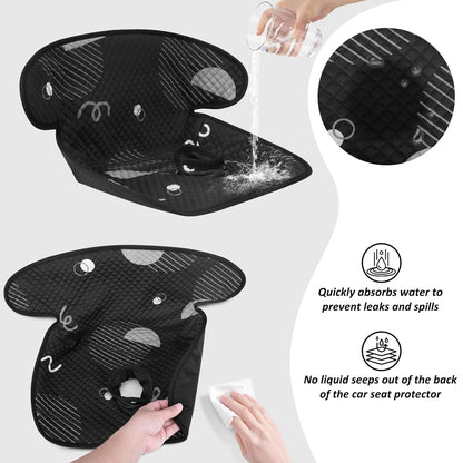 INFANZIA Dry Seat, Car Seat Protector Waterproof Carseat Liner Potty Training Toddlers, Baby and Infants, Piddle Pad for Carseats Strollers (Grey, 1 Pack